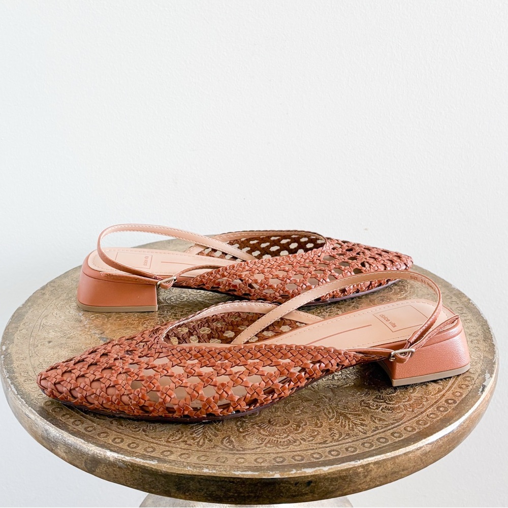 Dolce Vita Terracotta Woven Sandals